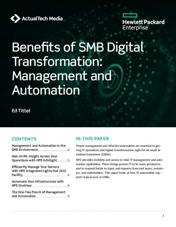 You are currently viewing Benefits of SMB Digital Transformation: Management and Automation