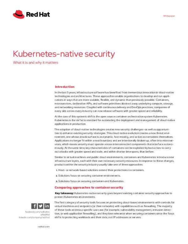 You are currently viewing Kubernetes Native Security