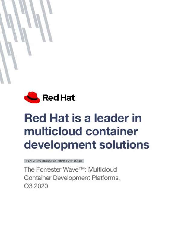 You are currently viewing Red Hat is a Leader in Multi-Cloud Container Development Solutions
