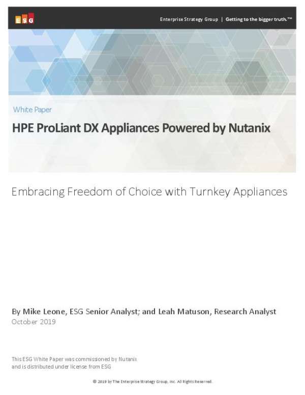 You are currently viewing HPE ProLiant DX Appliances Powered by Nutanix