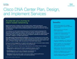 Read more about the article Cisco DNA Center Plan, Design, and Implement Services