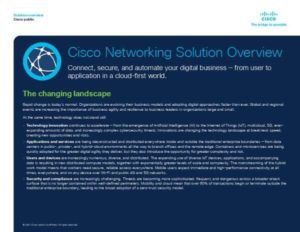 Read more about the article Cisco Networking Solution Overview