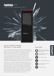 Read more about the article  Lenovo P620. Limitless Possibilities.