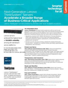 Read more about the article Next-Generation Lenovo ThinkSystem™ Servers