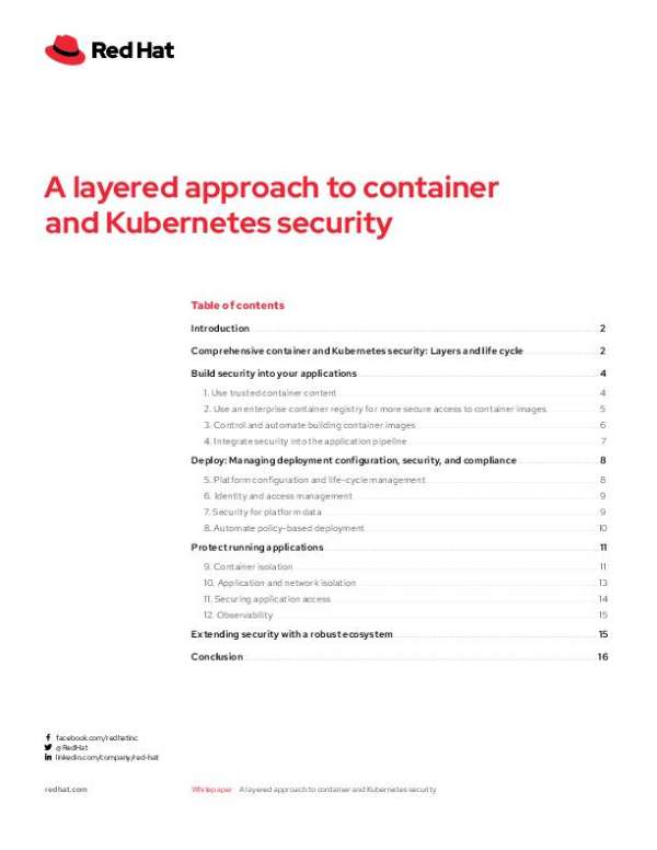 You are currently viewing A layered approach to container and Kubernetes security