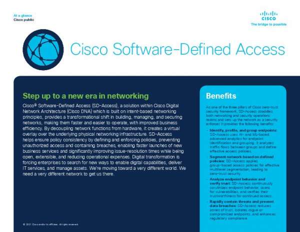 You are currently viewing Cisco Software-Defined Access