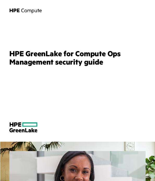 You are currently viewing GreenLake Compute Ops Management