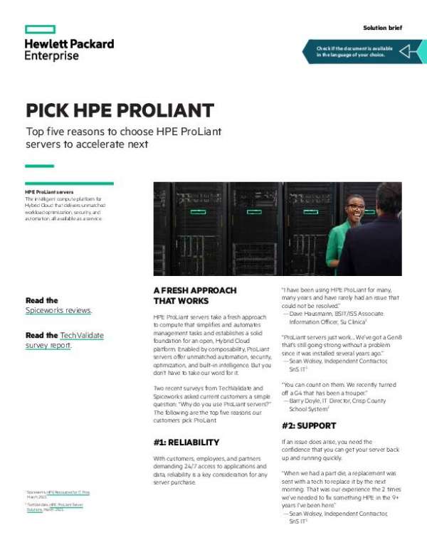 You are currently viewing Pick HPE ProLiant