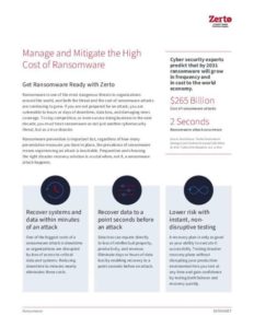 Read more about the article Manage and Mitigate the High Cost of Ransomware