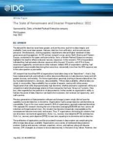 Read more about the article The State of Ransomware and Disaster Preparedness