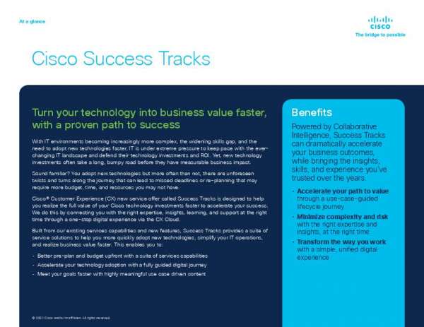 You are currently viewing Cisco Success Tracks at a Glance