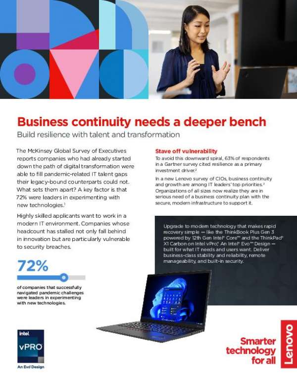 You are currently viewing Business continuity needs a deeper bench