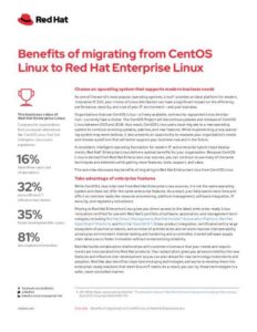 Read more about the article Benefits of migrating from CentOS Linux to Red Hat Enterprise Linux