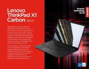 Read more about the article  Lenovo ThinkPad X1 Carbon Gen 9