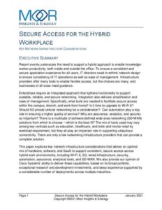 Read more about the article Moor Insights: Secure Access for the Hybrid Workplace