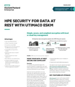 Read more about the article HPE Security for Data at Rest With Utimaco ESKM