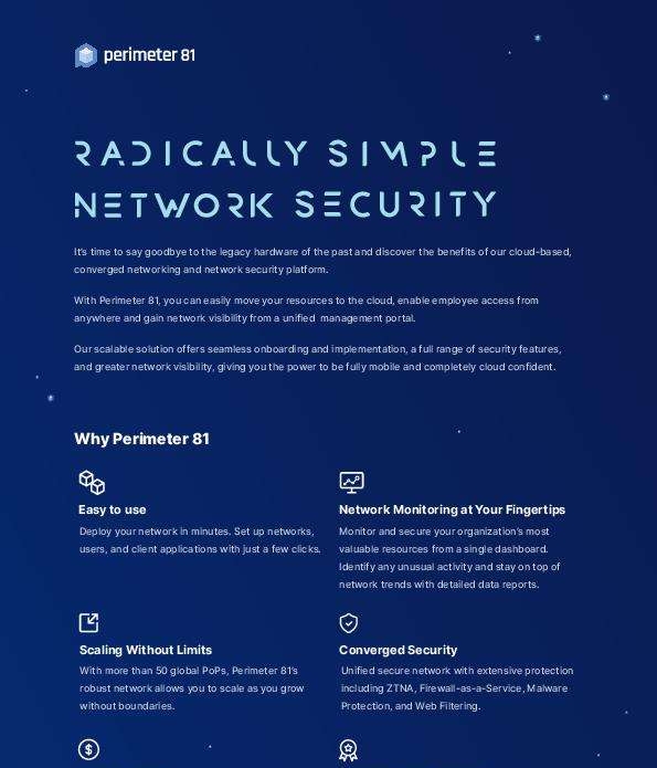 You are currently viewing Radically Simple Network Security