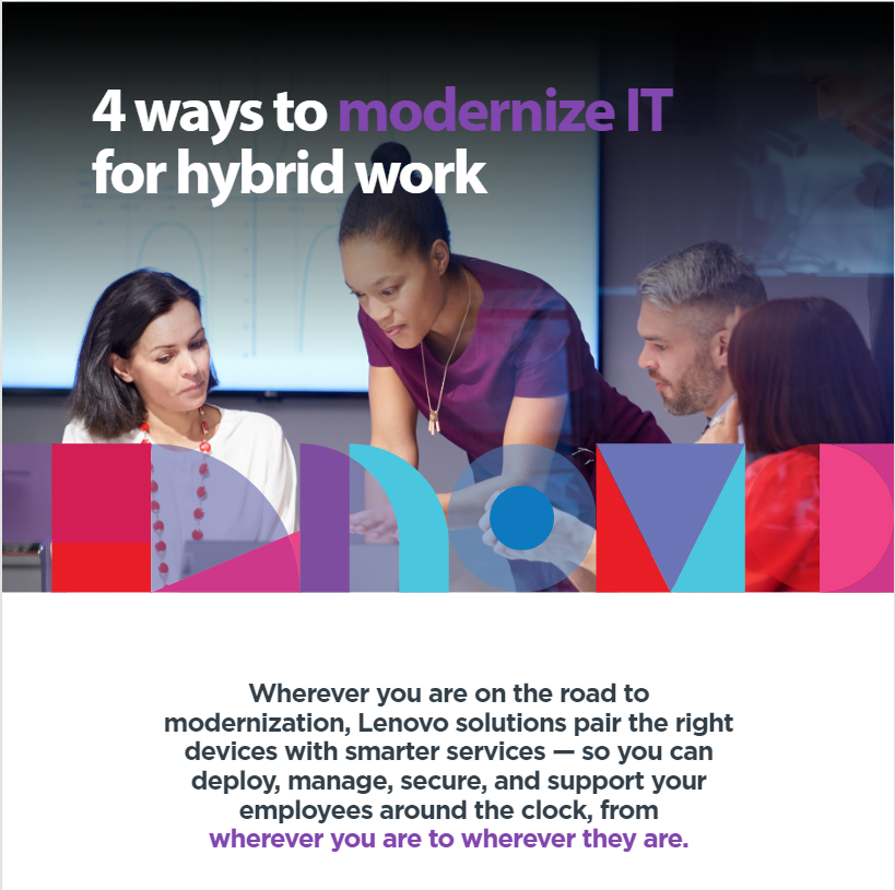 You are currently viewing 4 ways to modernize IT for hybrid work