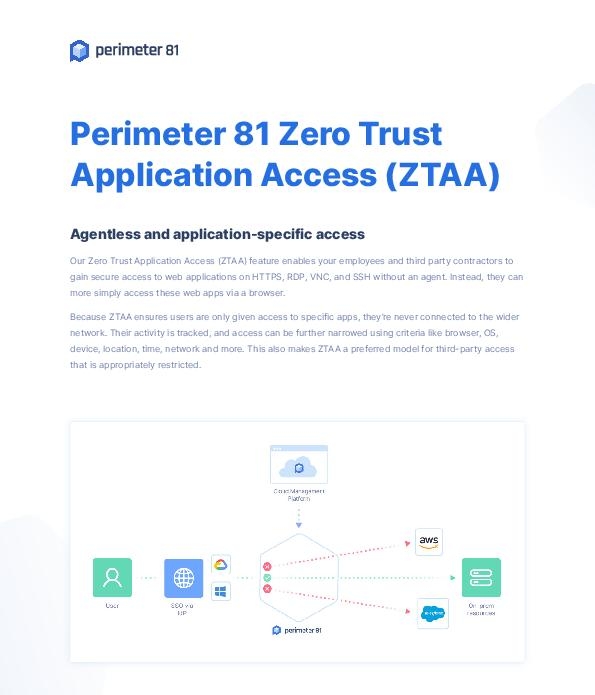 You are currently viewing Perimeter 81 Zero Trust Application Access