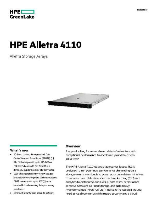 You are currently viewing HPE Alletra 4110