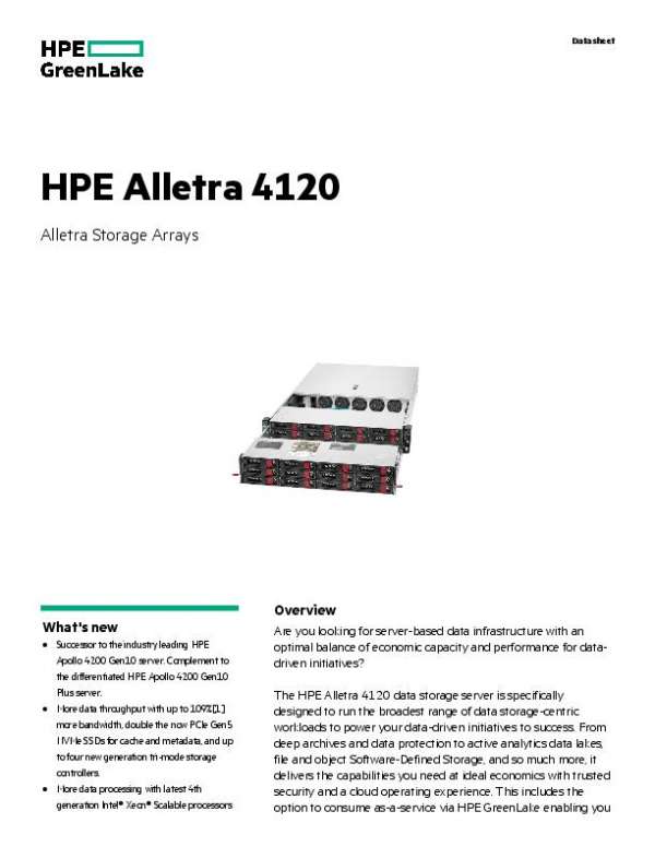 You are currently viewing HPE Alletra 4120