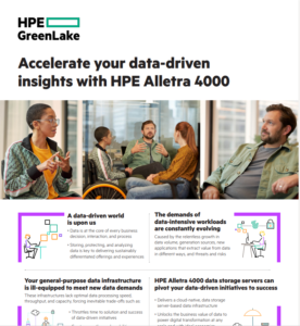 Read more about the article Accelerate your data-driven insights with HPE Alletra 4000