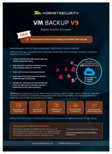 Read more about the article VM Backup V9: Ransomware Protection leveraging Immutable Cloud Storage.