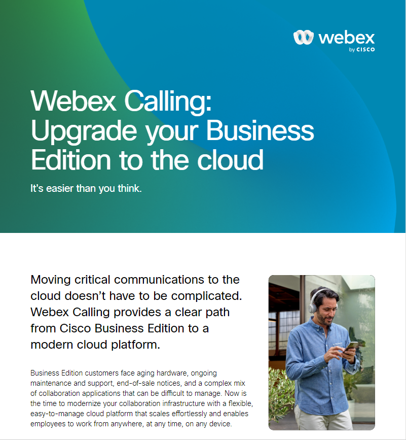 You are currently viewing Webex Calling—Upgrade your Business Edition to the cloud