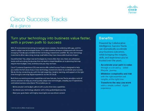You are currently viewing Cisco Success Tracks: At a Glance