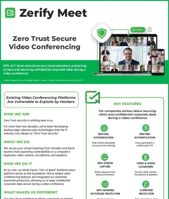 You are currently viewing Zerify Meet: Zero Trust Secure Video Conferencing