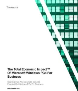 Read more about the article The Total Economic Impact of Microsoft Windows PCs for Business