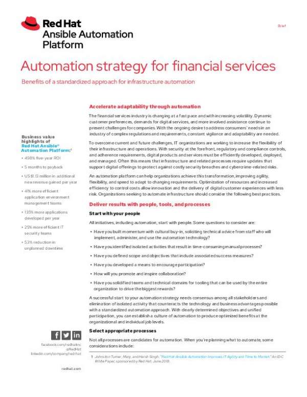 You are currently viewing Automation strategy for financial services