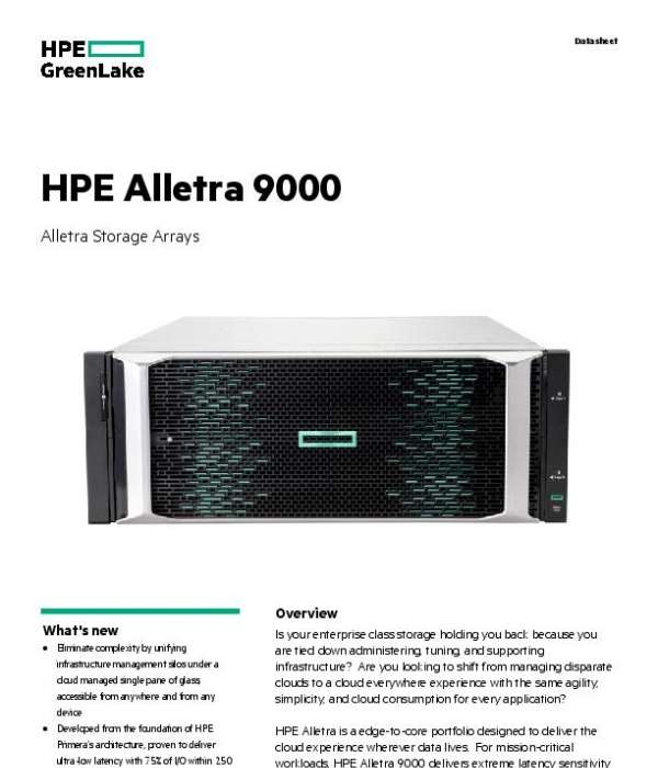 You are currently viewing HPE Alletra 9000: Alletra Storage Arrays
