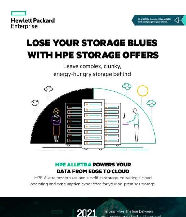 You are currently viewing Lose Your Storage Blues With HPE Storage Offers