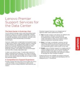 Read more about the article Lenovo Premier Support Services for the Data Center