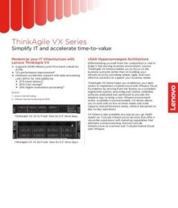 Read more about the article ThinkAgile VX Datasheet