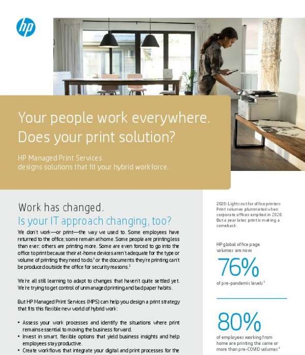 You are currently viewing Your people work everywhere. Does your print solution?