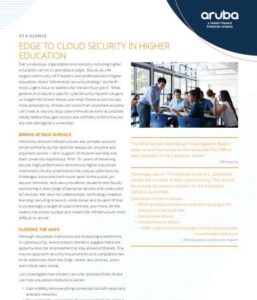 Read more about the article Edge-to-Cloud Security in Higher Education