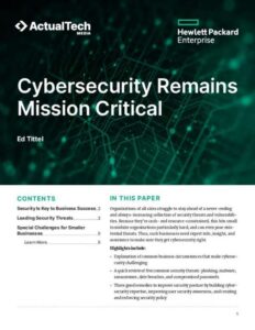Read more about the article Cybersecurity Remains Mission Critical