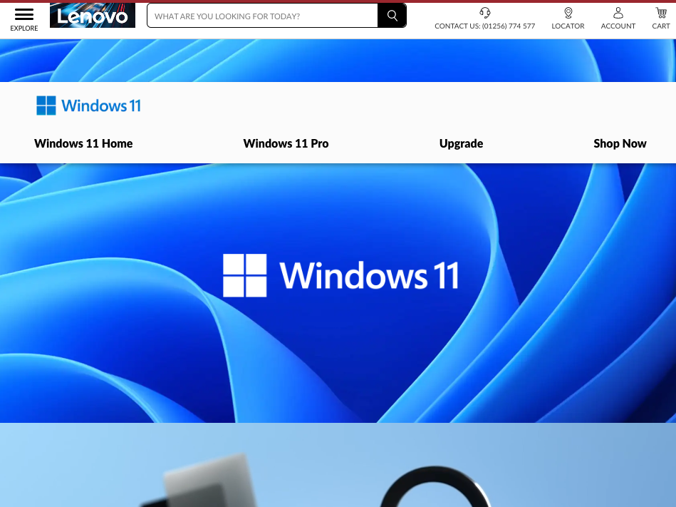You are currently viewing Lenovo and Microsoft Windows 11 Website Resources