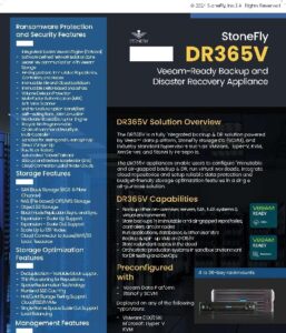 Read more about the article DR365V Veeam-Ready Backup and Disaster Recovery Appliance by StoneFly