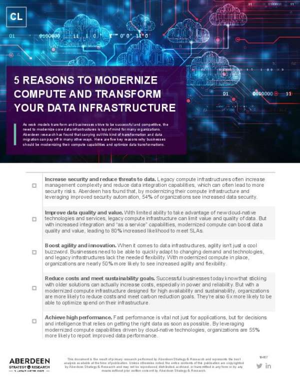 You are currently viewing 5 Reasons to Modernize and Transform Your Data Infrastructure