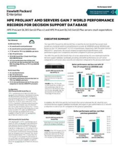 Read more about the article HPE ProLiant AMD Servers Gain 7 Performance Records for Decision Support Database