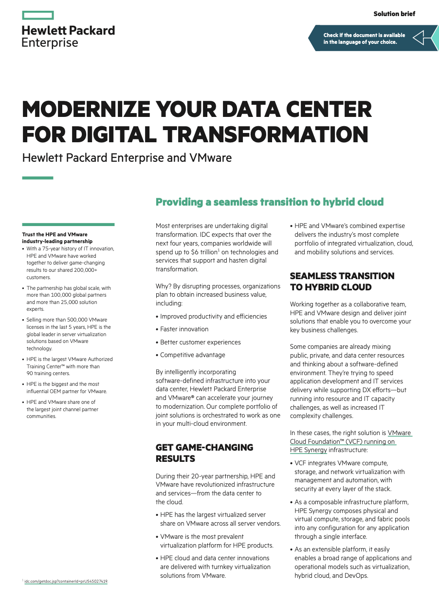 You are currently viewing Modernize Your Data Center For Digital Transformation