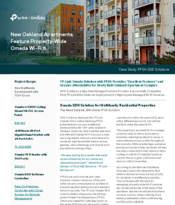 You are currently viewing New Oakland Apartments Feature Property-Wide Omada Wi-Fi 6