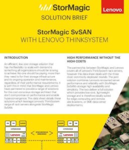Read more about the article StorMagic SvSAN with Lenovo ThinkSystem