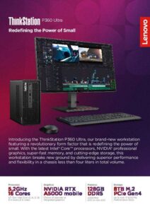 Read more about the article ThinkStation P360 Ultra: Redefining the Power of Small