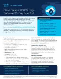 Read more about the article Cisco Catalyst 8000V Trial Offer