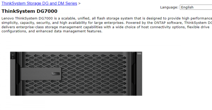 You are currently viewing Lenovo ThinkSystem DG7000
