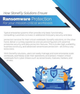 Read more about the article How StoneFly Solutions Ensure Ransomware Protection For your mission-critical workloads